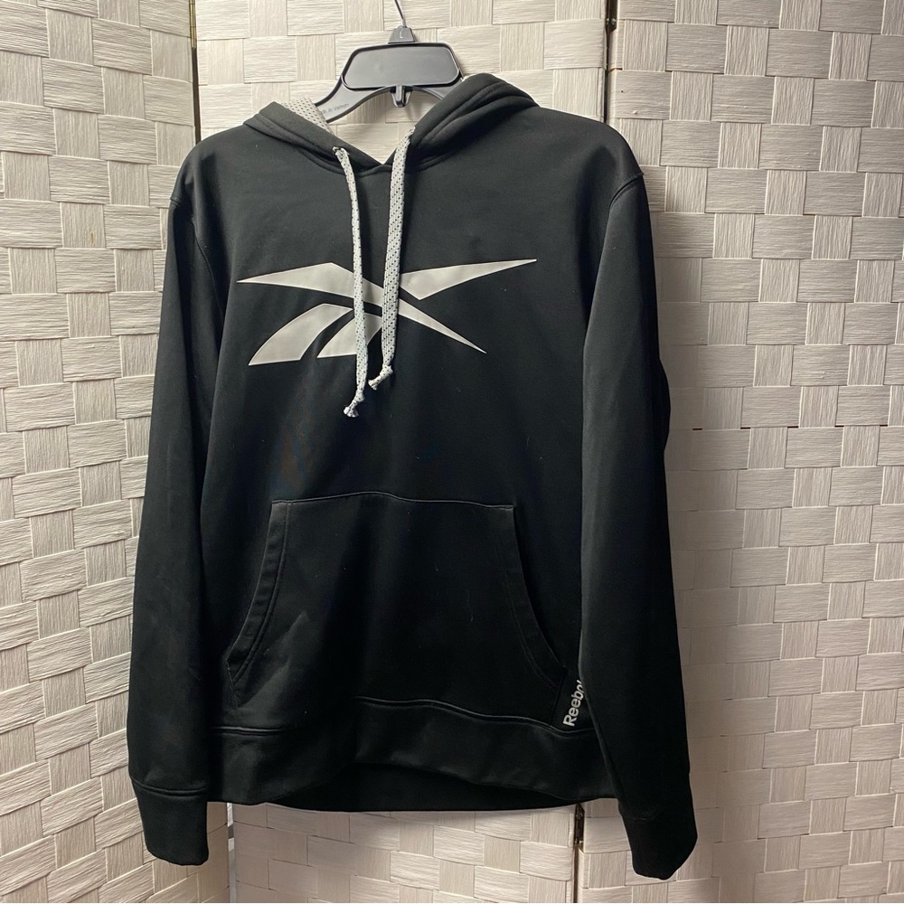 Mens Reebok Sweatshirt hoodie Small Black